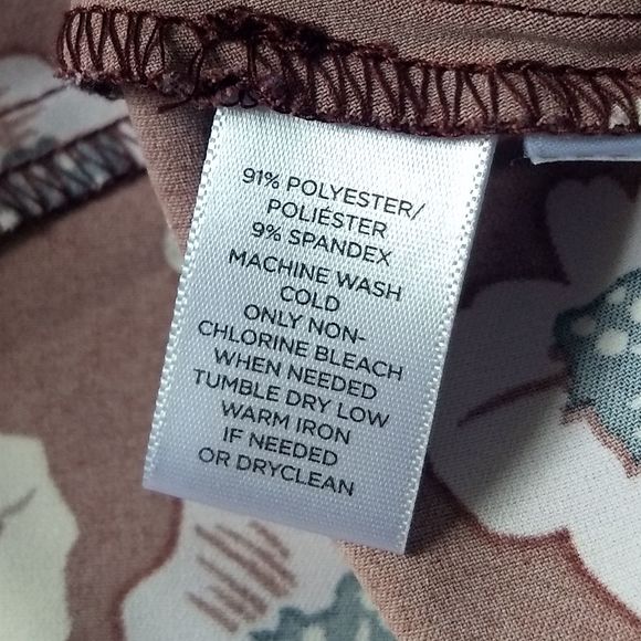 LOFT Purple Floral Patterned Dress - Picture 5 of 6